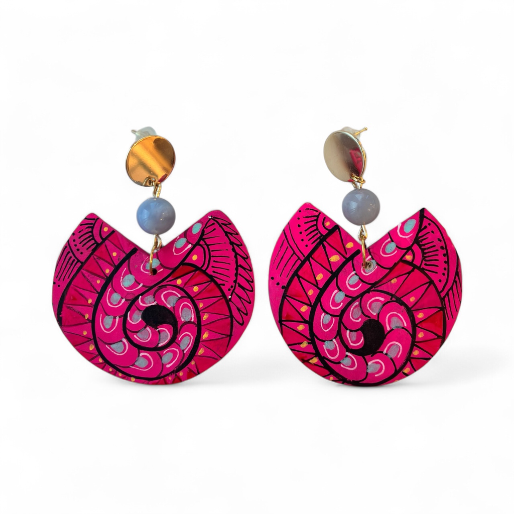 Alebrije Earrings (Pink)