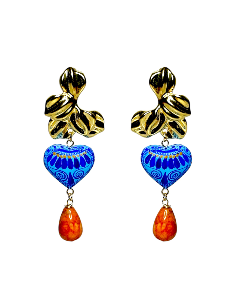 Hear of Oaxaca Earrings (Blue)