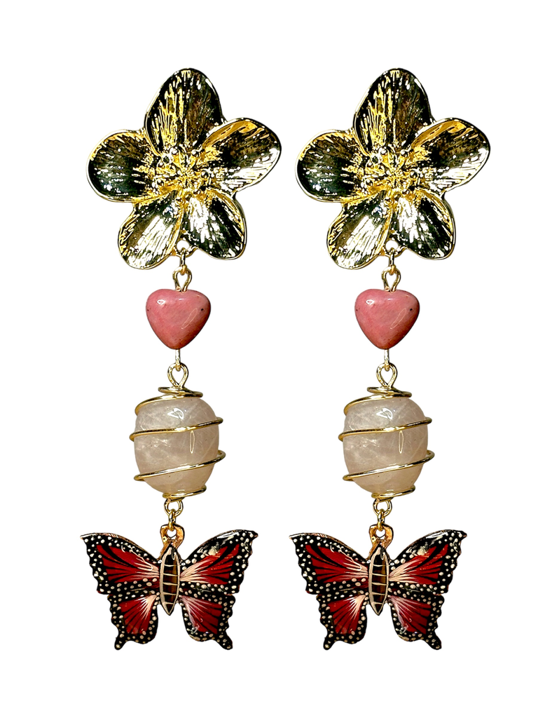 Monarch Earrings of Michoacan (Violet)