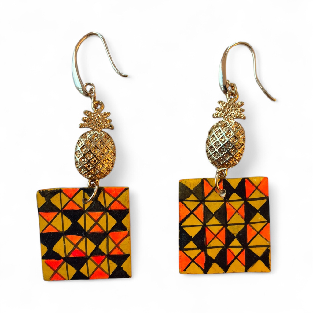 Alebrije Earrings (Orange)