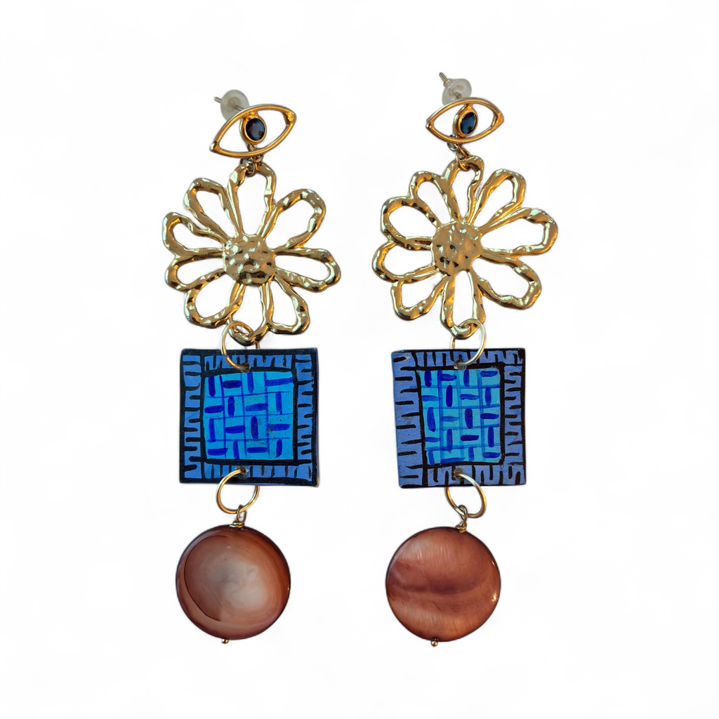 Alebrije Earrings (Blue)