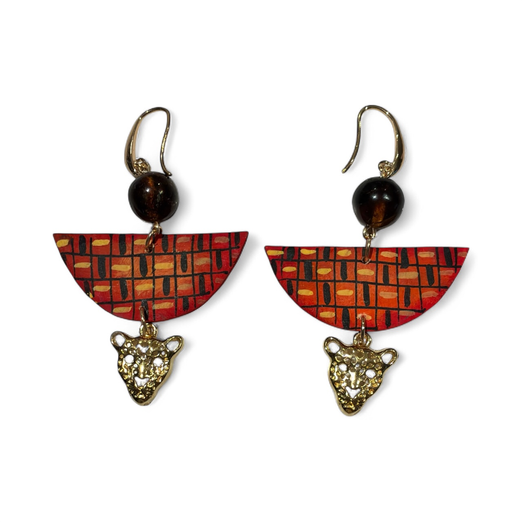 Alebrije Earrings (Blood Orange)