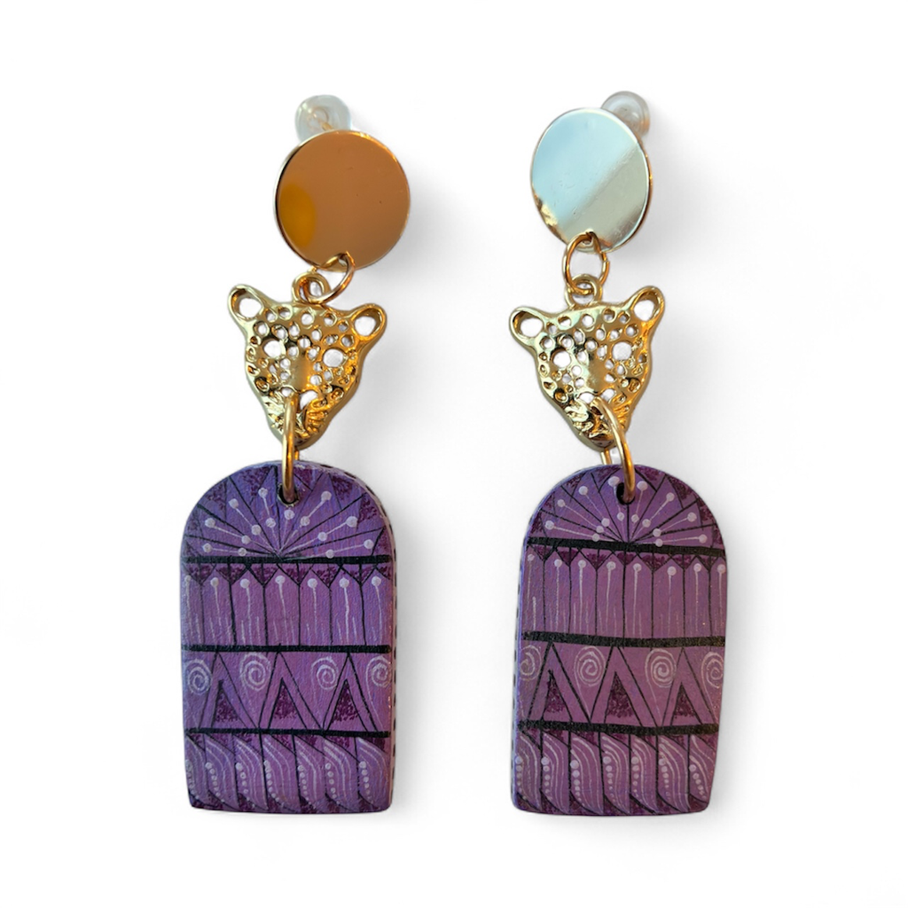 Alebrije Earrings (Violet)