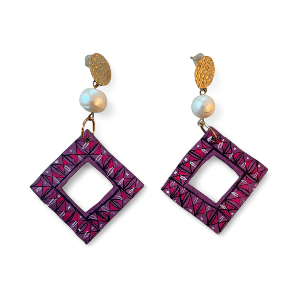 Alebrije Earrings (Rose Purple)