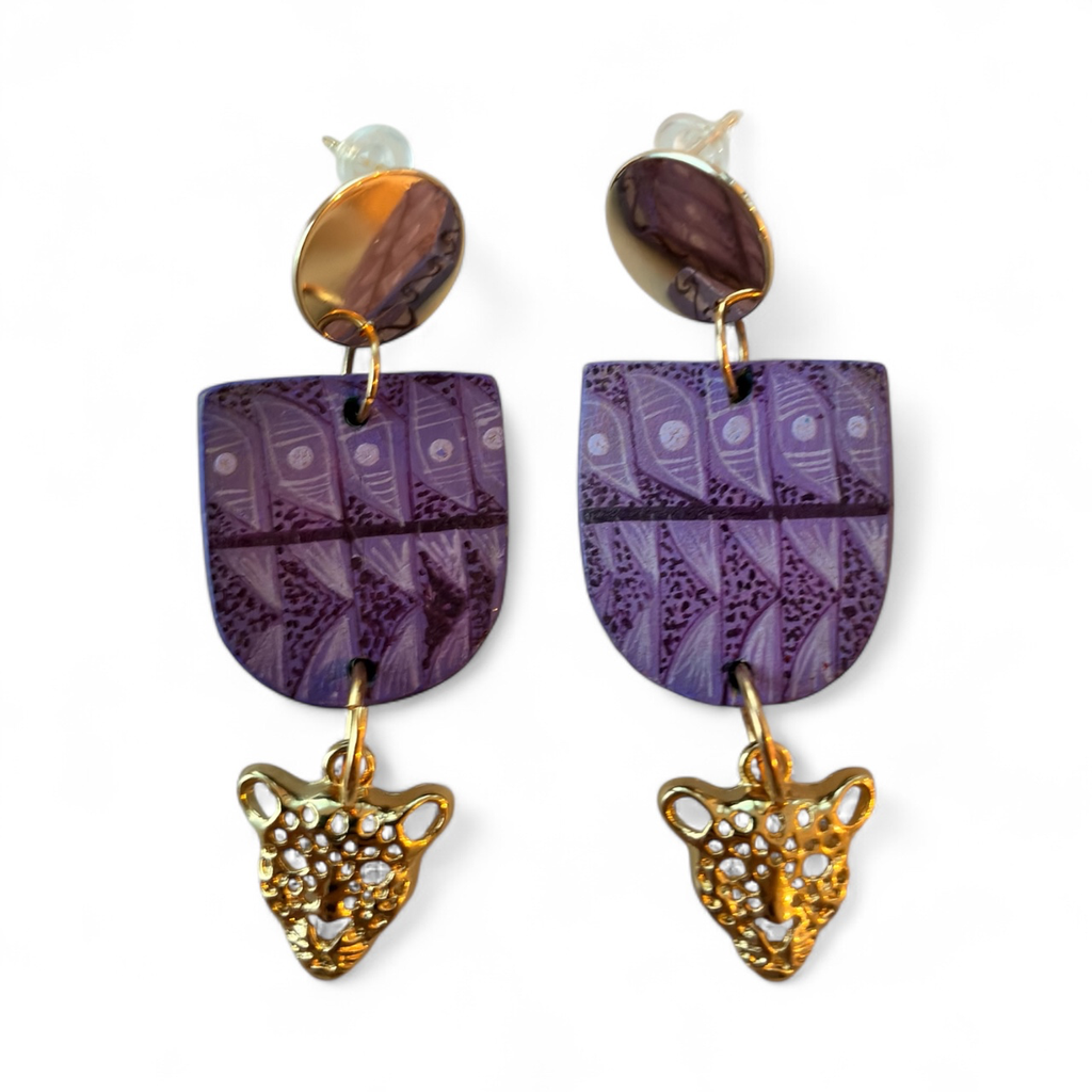 Alebrije Earrings (Violet)