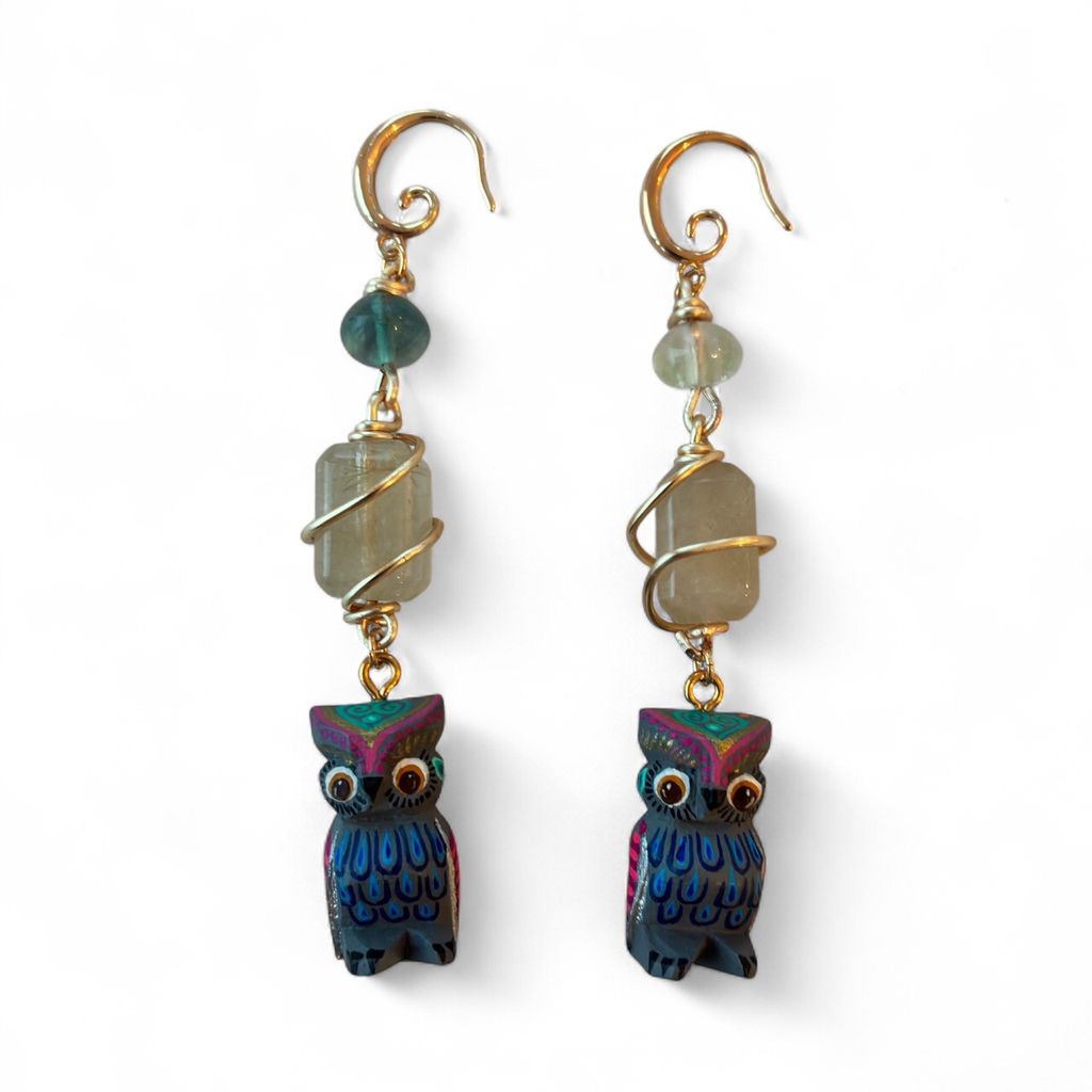 Alebrije Earrings (Owls)