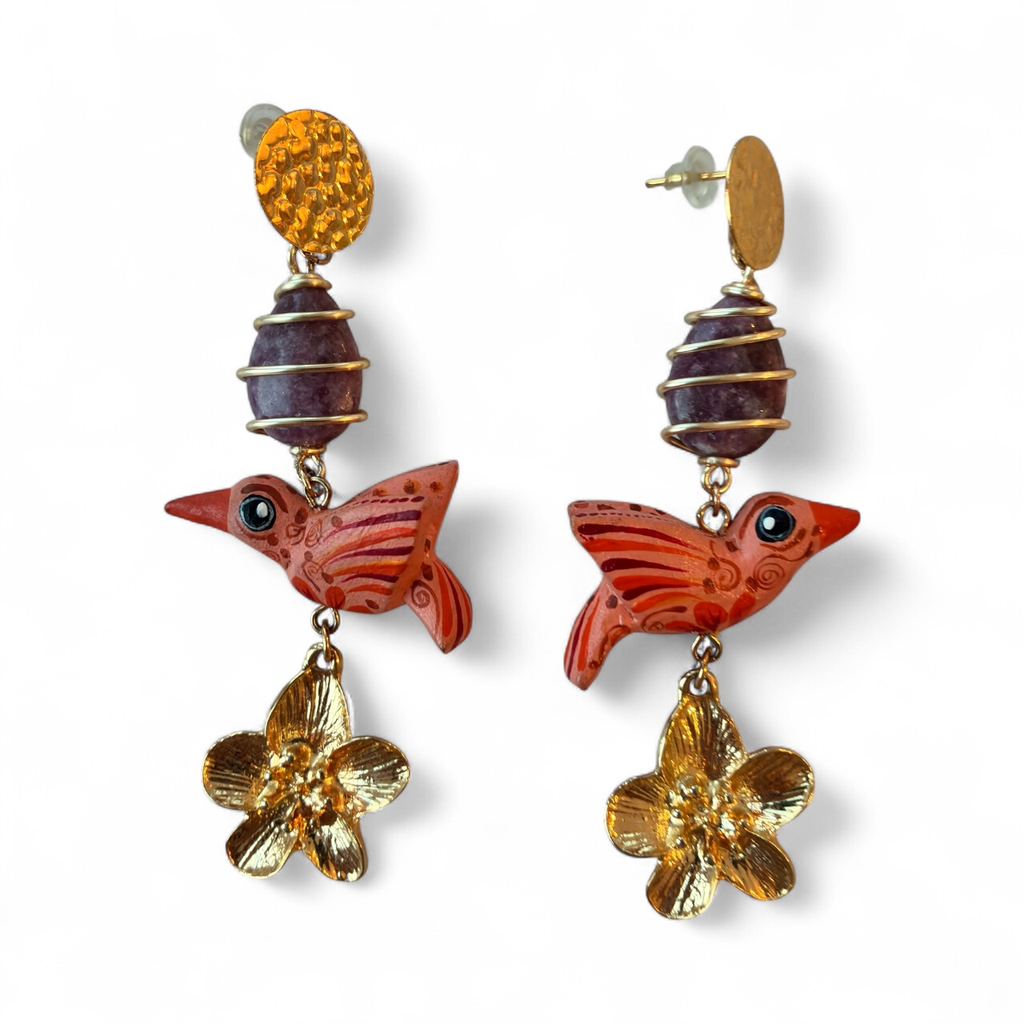 Painted Colibris of Oaxaca (Orange)